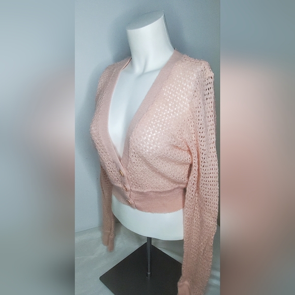 Catherine Malandrino Size M Pink Knit Sweater - Picture 2 of 8